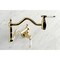 Kingston Brass KS2102BPL Bel Air Wall Mount Pot Filler, Polished Brass KS2102BPL - alternate 2